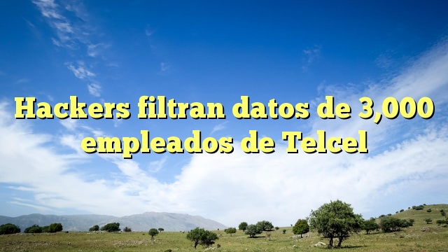 Hackers filtran datos de 3,000 empleados de Telcel